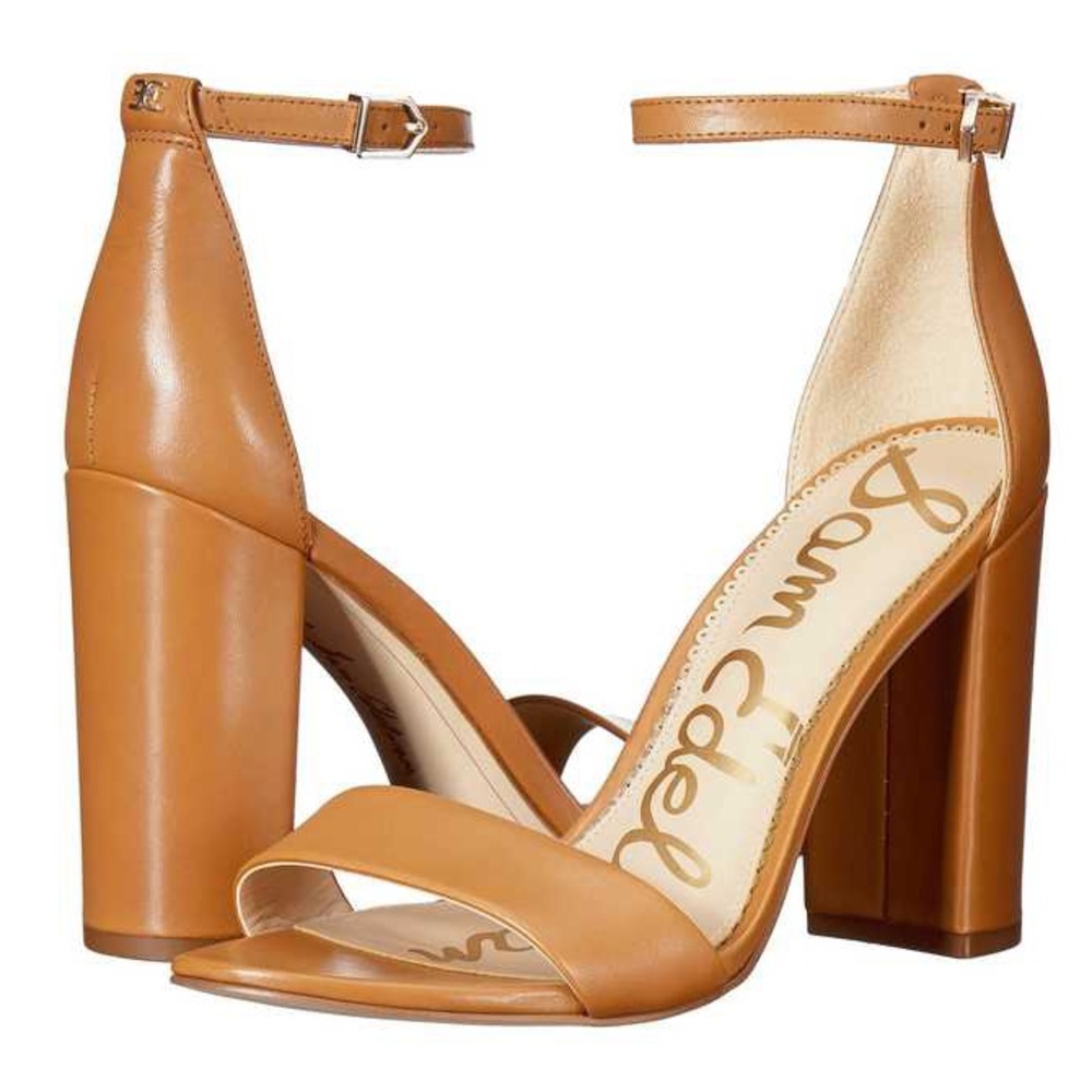 Sam Edelman Yaro Saddle Leather Block Heel Sandal